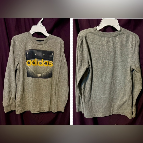 Adidas Long Sleeved Adidas Heather Gray t-shirt sz 6 - Picture 6 of 6